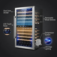 Wine Cooler Fridge Built to Preserve Collections, 24 Inch Dual Zone, Professional Compressor, Quiet Operation — How It Works