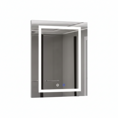 24 In. W X 30 In. H Rectangular Aluminum Light Medicine Cabinet with Mirror, Defogging, Mounted Recessed or Surface