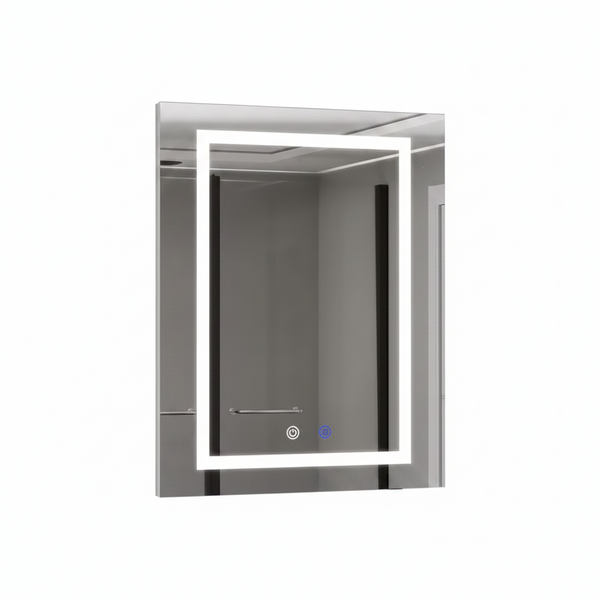 24 In. W X 30 In. H Rectangular Aluminum Light Medicine Cabinet with Mirror, Defogging, Mounted Recessed or Surface